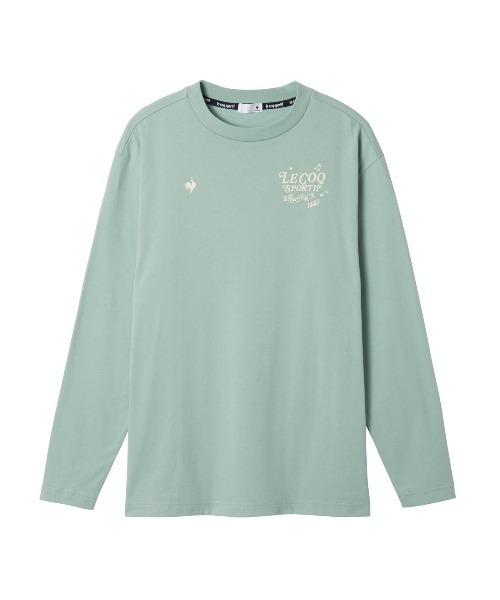 le coq sportif（ルコックスポルティフ）の「【ルコックスポルティフ】吸汗グラフィックロンT（Tシャツ/カットソー・メンズ・ネイビー/ホワイト/エメラルド・M/L/XL/XXL/S）」の2枚目の写真