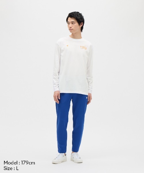 le coq sportif（ルコックスポルティフ）の「【ルコックスポルティフ】吸汗グラフィックロンT（Tシャツ/カットソー・メンズ・ネイビー/ホワイト/エメラルド・M/L/XL/XXL/S）」の5枚目の写真