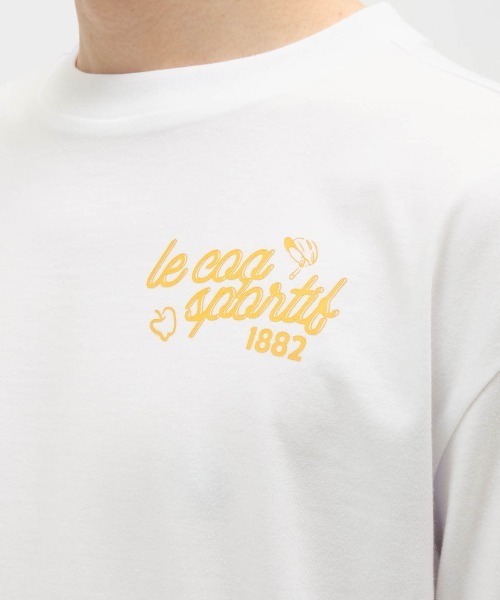 le coq sportif（ルコックスポルティフ）の「【ルコックスポルティフ】吸汗グラフィックロンT（Tシャツ/カットソー・メンズ・ネイビー/ホワイト/エメラルド・M/L/XL/XXL/S）」の7枚目の写真