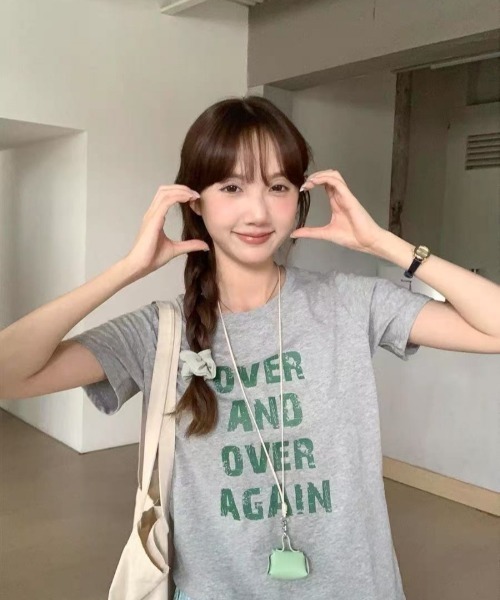 Ritzy(リッツィー)の「ロゴプリントT(Tシャツ/カットソー・レディース・グレー/ホワイト・M/L/XL)」の9枚目の写真