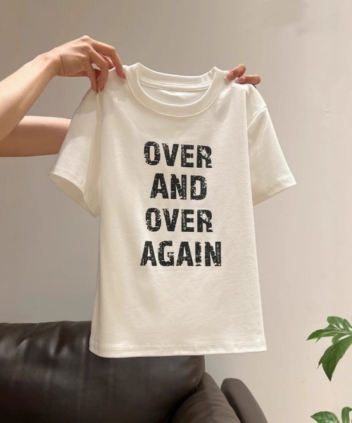 Ritzy(リッツィー)の「ロゴプリントT(Tシャツ/カットソー・レディース・グレー/ホワイト・M/L/XL)」の3枚目の写真