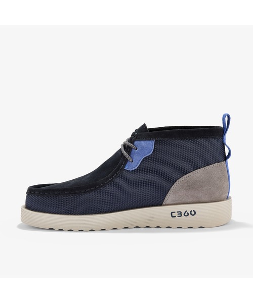 Clarks（クラークス）の「WallabeeFTR2BT / ワラビーフューチャー2ブーツ（ネイビーコンビ）（モカシン/デッキシューズ・メンズ・ネイビー・UK10.5/UK10/UK9.5/UK9/UK8.5/UK8/UK7.5/UK7/UK6.5/UK6）」の2枚目の写真