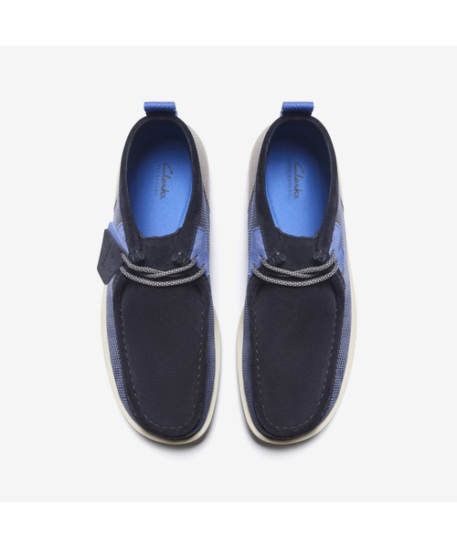 Clarks（クラークス）の「WallabeeFTR2BT / ワラビーフューチャー2ブーツ（ネイビーコンビ）（モカシン/デッキシューズ・メンズ・ネイビー・UK10.5/UK10/UK9.5/UK9/UK8.5/UK8/UK7.5/UK7/UK6.5/UK6）」の6枚目の写真