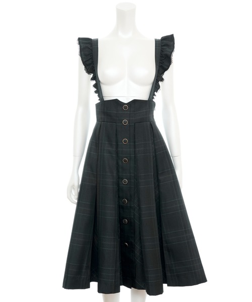 Secret Honey（シークレットハニー）の「マチ付きスカート（スカート・レディース・ブラックミックス/ライトブラック/ワインレッド/チェック・MEDIUM）」の15枚目の写真