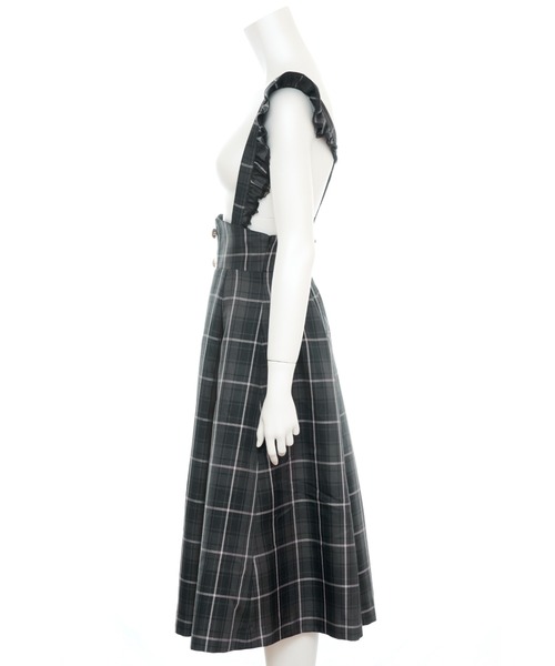Secret Honey（シークレットハニー）の「マチ付きスカート（スカート・レディース・ブラックミックス/ライトブラック/ワインレッド/チェック・MEDIUM）」の13枚目の写真