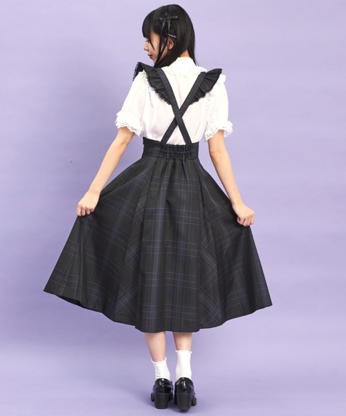 Secret Honey（シークレットハニー）の「マチ付きスカート（スカート・レディース・ブラックミックス/ライトブラック/ワインレッド/チェック・MEDIUM）」の11枚目の写真