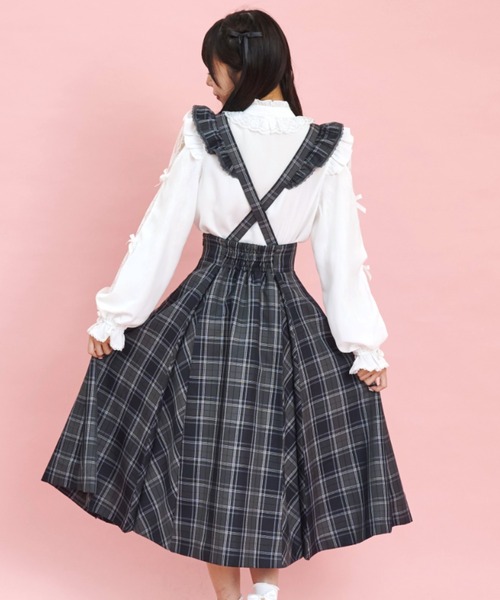 Secret Honey（シークレットハニー）の「マチ付きスカート（スカート・レディース・ブラックミックス/ライトブラック/ワインレッド/チェック・MEDIUM）」の17枚目の写真