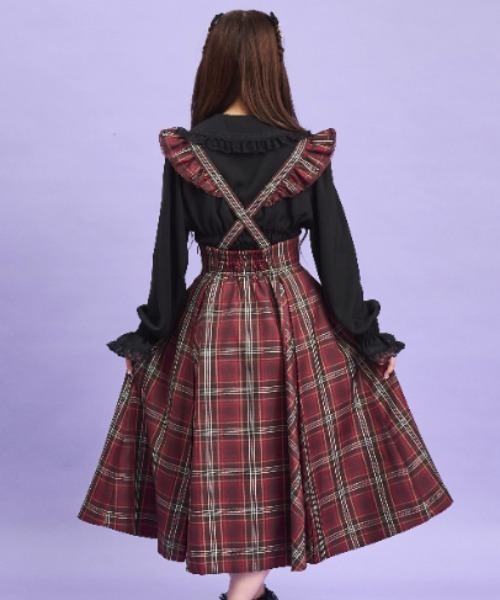 Secret Honey（シークレットハニー）の「マチ付きスカート（スカート・レディース・ブラックミックス/ライトブラック/ワインレッド/チェック・MEDIUM）」の19枚目の写真