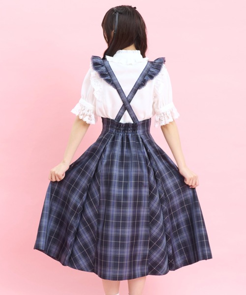Secret Honey(シークレットハニー)の「マチ付きスカート(スカート・レディース・ブラックミックス/ライトブラック/ワインレッド/チェック/ネイビー・MEDIUM)」の14枚目の写真