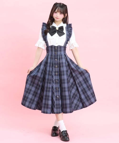 Secret Honey(シークレットハニー)の「マチ付きスカート(スカート・レディース・ブラックミックス/ライトブラック/ワインレッド/チェック/ネイビー・MEDIUM)」の13枚目の写真
