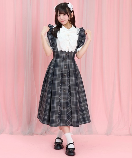 Secret Honey(シークレットハニー)の「マチ付きスカート(スカート・レディース・ブラックミックス/ライトブラック/ワインレッド/チェック/ネイビー・MEDIUM)」の10枚目の写真