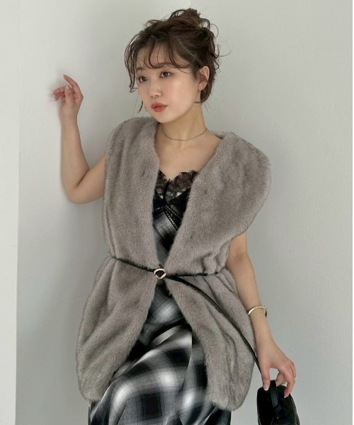 【美品】FRAY I.D ショートボンバージャケット FRAY I.D(フレイアイディー)の「ショートボンバージャケット