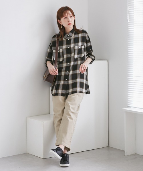 セール】オンブレチェックシャツ/UVケア（シャツ/ブラウス）｜ROPE
