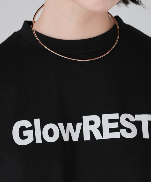 SOTT(ソット)の「GlowREST Logo T-shirt/GlowRESTロゴTシャツ(Tシャツ/カットソー・レディース・モカ/オフホワイト/ブラック・FREE)」の9枚目の写真