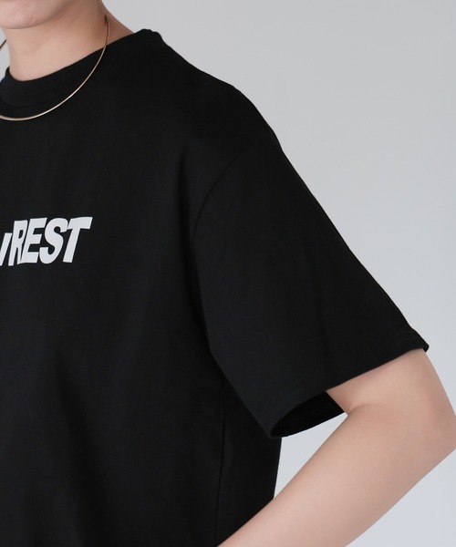 SOTT(ソット)の「GlowREST Logo T-shirt/GlowRESTロゴTシャツ(Tシャツ/カットソー・レディース・モカ/オフホワイト/ブラック・FREE)」の11枚目の写真