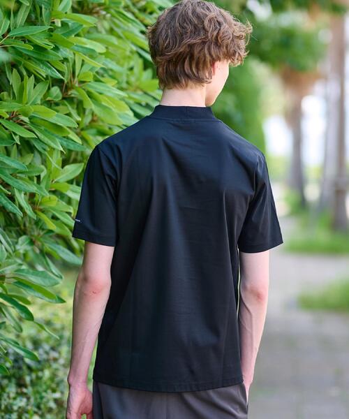 接触冷感/抗菌防臭/消臭】ICE CLEAR COTTON モックネックT（T