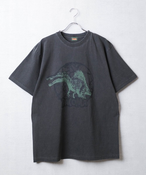INNOCENT(イノセント)の「【PaCoMa/パコマ】Spino saurus TEE (ADULT) スピノサウルス Tシャツ 大人用(Tシャツ/カットソー・メンズ・オフホワイト/サックスブルー/ライトグレー/スミクロ・MEDIUM/LARGE/X-LARGE)」の2枚目の写真