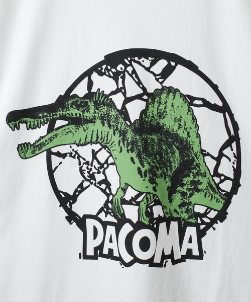 INNOCENT(イノセント)の「【PaCoMa/パコマ】Spino saurus TEE (ADULT) スピノサウルス Tシャツ 大人用(Tシャツ/カットソー・メンズ・オフホワイト/サックスブルー/ライトグレー/スミクロ・MEDIUM/LARGE/X-LARGE)」の16枚目の写真