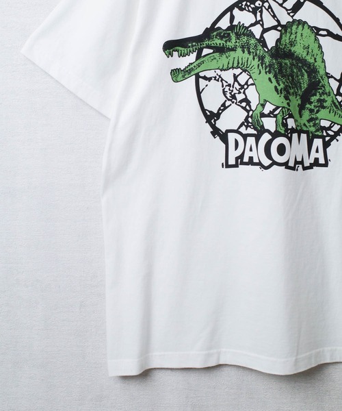 INNOCENT(イノセント)の「【PaCoMa/パコマ】Spino saurus TEE (ADULT) スピノサウルス Tシャツ 大人用(Tシャツ/カットソー・メンズ・オフホワイト/サックスブルー/ライトグレー/スミクロ・MEDIUM/LARGE/X-LARGE)」の17枚目の写真