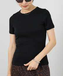 イエナ　ロングスリーブトップス　黒 ロングスリーブロールネックトップス（Black）|Sunspel