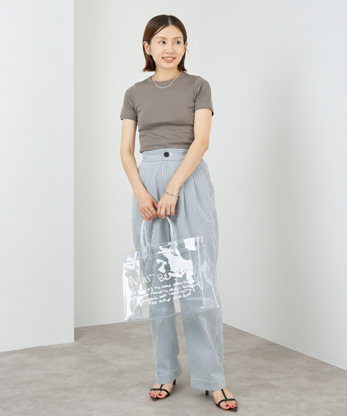 IENA（イエナ）の「FLORE FLORE/フローレフローレ CAR TEE Tシャツ（Tシャツ/カットソー・レディース・ブラック/バーガンディー/ベージュ/アイボリー・FREE）」の7枚目の写真