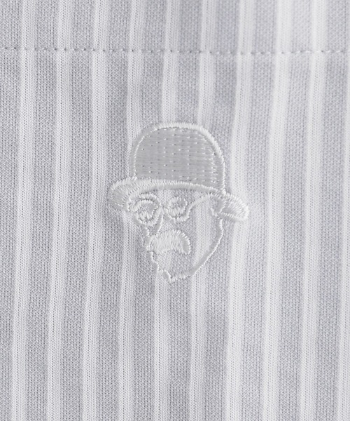 TAKEO KIKUCHI(タケオキクチ)の「【COOL CITY WEAR】ストライプジャージ ボタンダウンシャツ /接触冷感(シャツ/ブラウス・メンズ・ネイビー系2/ブラウン系その他/グレー系2・02/03/04)」の15枚目の写真