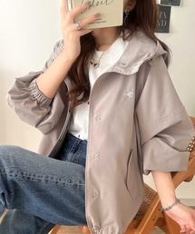 classicalelf（クラシカルエルフ）の「大人の抜け感。ボリュームスリーブ ショート丈 マウンテンパーカー（マウンテンパーカー）」