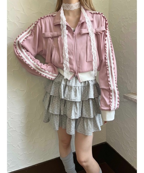 ROSY LUCE リボントラックジャケット ROSY LUCE リボントラックジャケット