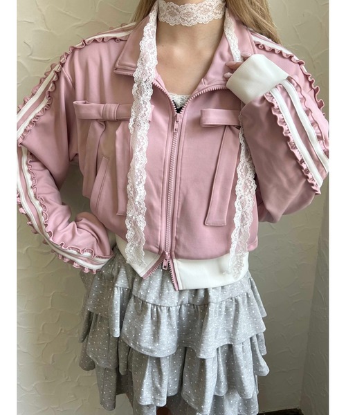 セットアップ可能◎】リボントラックジャケット（ジャージ）｜PHILLY