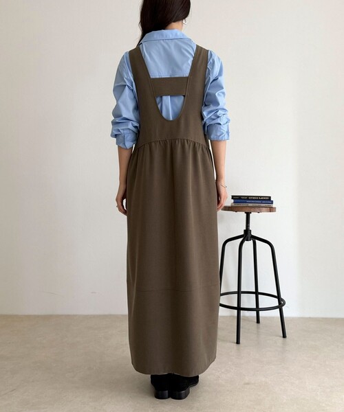 fredy emue(フレディエミュ)の「ウール調ジャンスカ(ワンピース・レディース・ブラウン/ブラック・36/38)」の19枚目の写真