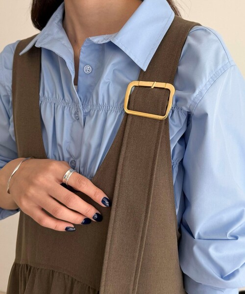 fredy emue(フレディエミュ)の「ウール調ジャンスカ(ワンピース・レディース・ブラウン/ブラック・36/38)」の22枚目の写真