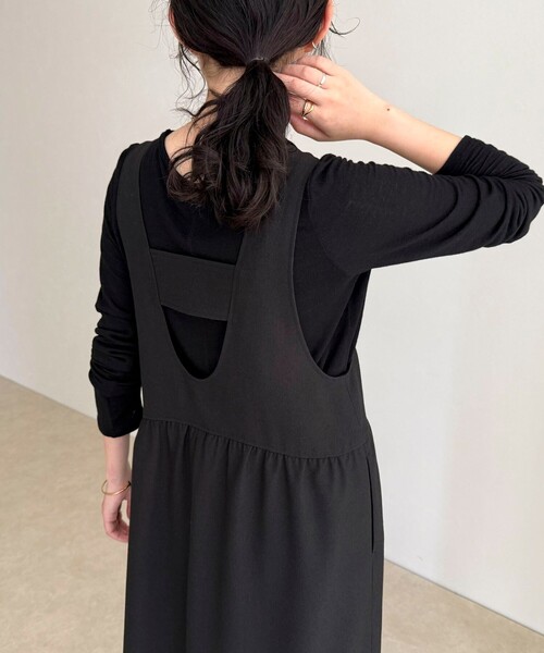 fredy emue(フレディエミュ)の「ウール調ジャンスカ(ワンピース・レディース・ブラウン/ブラック・36/38)」の6枚目の写真