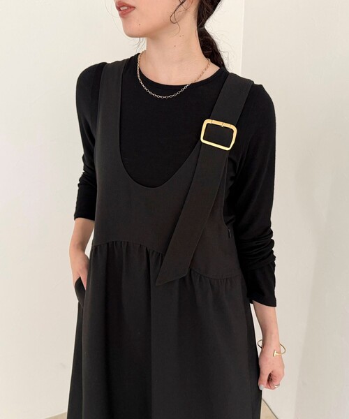 fredy emue(フレディエミュ)の「ウール調ジャンスカ(ワンピース・レディース・ブラウン/ブラック・36/38)」の9枚目の写真