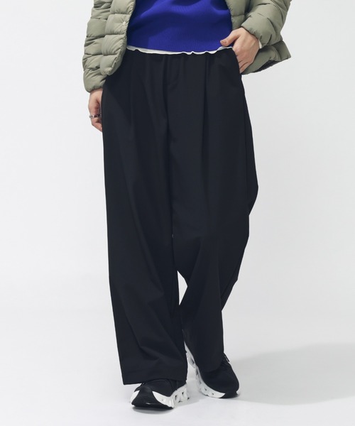 TIGORA（ティゴラ）の「ティゴラ TIGORA 4WAYストレッチタックワイドパンツ（その他パンツ・レディース・ブラック/ブラウン/ベージュ・S/M/L/XL）」の2枚目の写真