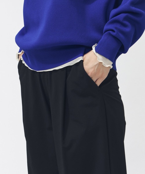 TIGORA（ティゴラ）の「ティゴラ TIGORA 4WAYストレッチタックワイドパンツ（その他パンツ・レディース・ブラック/ブラウン/ベージュ・S/M/L/XL）」の11枚目の写真