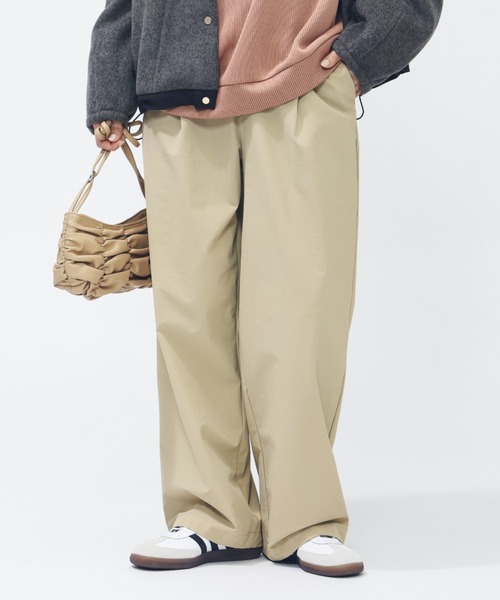 TIGORA（ティゴラ）の「ティゴラ TIGORA 4WAYストレッチタックワイドパンツ（その他パンツ・レディース・ブラック/ブラウン/ベージュ・S/M/L/XL）」の18枚目の写真