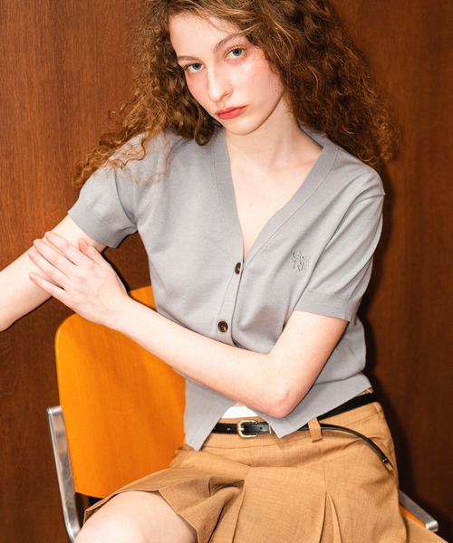 GENERAL IDEA(ジェネラルアイデア)の「GENERAL IDEA/ジェネラルアイディア tencel essential half cardigan カーディガン(カーディガン/ボレロ・レディース・ブラック/グレー/ホワイト/ピンク・M/S/L)」の4枚目の写真