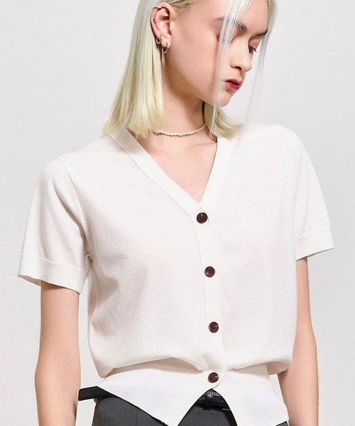 GENERAL IDEA(ジェネラルアイデア)の「GENERAL IDEA/ジェネラルアイディア tencel essential half cardigan カーディガン(カーディガン/ボレロ・レディース・ブラック/グレー/ホワイト/ピンク・M/S/L)」の15枚目の写真