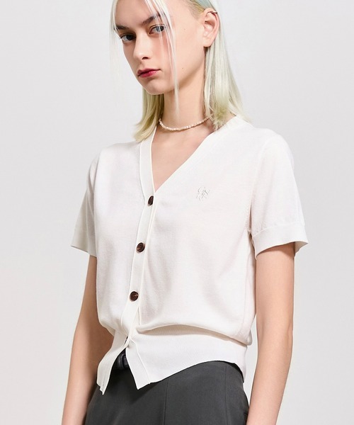 GENERAL IDEA(ジェネラルアイデア)の「GENERAL IDEA/ジェネラルアイディア tencel essential half cardigan カーディガン(カーディガン/ボレロ・レディース・ブラック/グレー/ホワイト/ピンク・M/S/L)」の13枚目の写真