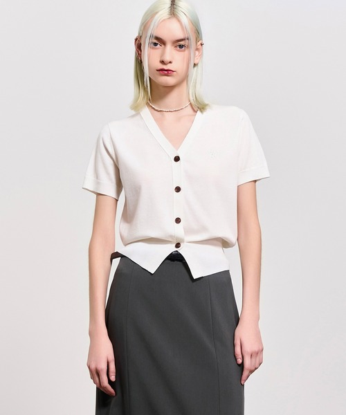 GENERAL IDEA(ジェネラルアイデア)の「GENERAL IDEA/ジェネラルアイディア tencel essential half cardigan カーディガン(カーディガン/ボレロ・レディース・ブラック/グレー/ホワイト/ピンク・M/S/L)」の12枚目の写真
