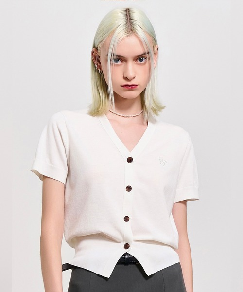 GENERAL IDEA(ジェネラルアイデア)の「GENERAL IDEA/ジェネラルアイディア tencel essential half cardigan カーディガン(カーディガン/ボレロ・レディース・ブラック/グレー/ホワイト/ピンク・M/S/L)」の10枚目の写真