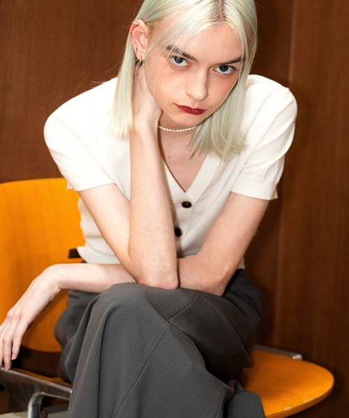 GENERAL IDEA(ジェネラルアイデア)の「GENERAL IDEA/ジェネラルアイディア tencel essential half cardigan カーディガン(カーディガン/ボレロ・レディース・ブラック/グレー/ホワイト/ピンク・M/S/L)」の7枚目の写真