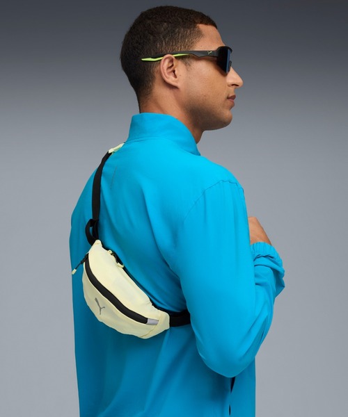 PUMA(プーマ)の「PUMA プーマ ユニセックス ランニング クラシック ウェストバッグ 0.8L(ボディバッグ/ウエストポーチ・メンズ・イエロー/パープル系その他・フリー)」の1枚目の写真