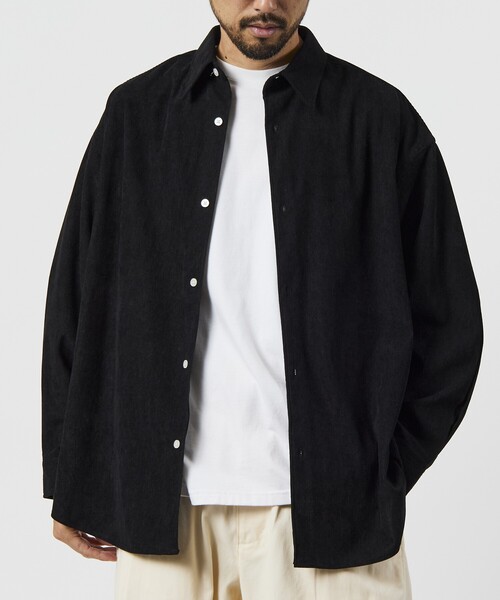 FREAK'S STORE（フリークスストア）の「限定展開 Relax Fit リラックスフィット コーデュロイ レギュラーカラー シャツ（シャツ/ブラウス・メンズ・ベージュ/ブラウン/ブラック/オリーブ/チャコールグレー・SMALL/MEDIUM/LARGE）」の6枚目の写真
