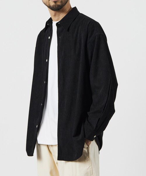 FREAK'S STORE（フリークスストア）の「限定展開 Relax Fit リラックスフィット コーデュロイ レギュラーカラー シャツ（シャツ/ブラウス・メンズ・ベージュ/ブラウン/ブラック/オリーブ/チャコールグレー・SMALL/MEDIUM/LARGE）」の7枚目の写真