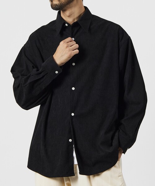 FREAK'S STORE（フリークスストア）の「限定展開 Relax Fit リラックスフィット コーデュロイ レギュラーカラー シャツ（シャツ/ブラウス・メンズ・ベージュ/ブラウン/ブラック/オリーブ/チャコールグレー・SMALL/MEDIUM/LARGE）」の14枚目の写真