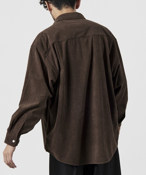 FREAK'S STORE（フリークスストア）の「限定展開 Relax Fit リラックスフィット コーデュロイ レギュラーカラー シャツ（シャツ/ブラウス・メンズ・ベージュ/ブラウン/ブラック/オリーブ/チャコールグレー・SMALL/MEDIUM/LARGE）」の18枚目の写真