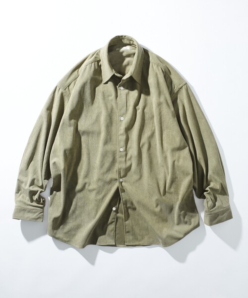 FREAK'S STORE（フリークスストア）の「限定展開 Relax Fit リラックスフィット コーデュロイ レギュラーカラー シャツ（シャツ/ブラウス・メンズ・ベージュ/ブラウン/ブラック/オリーブ/チャコールグレー・SMALL/MEDIUM/LARGE）」の4枚目の写真