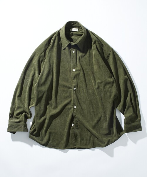 FREAK'S STORE（フリークスストア）の「限定展開 Relax Fit リラックスフィット コーデュロイ レギュラーカラー シャツ（シャツ/ブラウス・メンズ・ベージュ/ブラウン/ブラック/オリーブ/チャコールグレー・SMALL/MEDIUM/LARGE）」の5枚目の写真