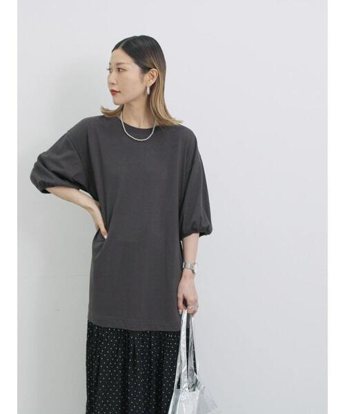 Samansa Mos2 blue（サマンサモスモスブルー）の「花柄ドッキングカットワンピース（ワンピース・レディース・ネイビー/ブラック/チャコールグレー・F）」の11枚目の写真